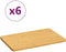 vidaXL - Ontbijtborden - 6 - st - 22x14x0,8 - cm - bamboe