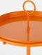 Mica Decorations Aston - Bijzettafel met Afneembaar Dienblad - H41,5 x Ø30,5 cm - Metaal - Oranje