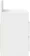 vidaXL - Nachtkastje - met - 2 - lades - 40x33x60 - cm - wit