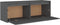 vidaXL - Wandkast - 100x30x35 - cm - massief - grenenhout - grijs