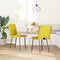 vidaXL - Eetkamerstoelen - 2 - st - fluweel - geel
