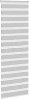 vidaXL - Zebra - rolgordijn - 85x200 - cm - stofbreedte - 80,9 - cm - lichtgrijs