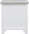 vidaXL - Nachtkastje - 38x28x45 - cm - paulowniahout - wit
