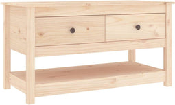 vidaXL - Salontafel - 102x49x55 - cm - massief - grenenhout