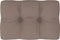 vidaXL - Palletkussen - 60x40x12 - cm - stof - taupe