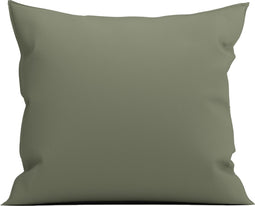 Yellow Kussensloop Percale - Kussenhoes van 80x80 cm - 1 stuk - 100% Katoen-Perkal - Groen