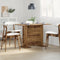 vidaXL - Eettafel - Oud - Hout - 110x60x75 - cm - Bewerkt - Hout