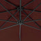 vidaXL - Zweefparasol - met - stalen - paal - 300 - cm - bordeauxrood