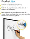 BRASQ Whiteboard 60x90 cm - magnetisch - met accessoires (markers wisser magneten) - Wit