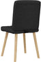 vidaXL - Eetkamerstoelen - 2 - st - stof - zwart