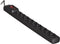 ActiveJet ACJ COMBO 9GN 3M Black Power Strip met snoer.
