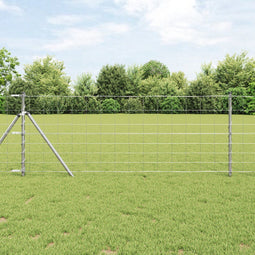 vidaXL - Veldomheining - 0,8x25 - m - Gegalvaniseerd - Staal