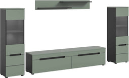 Furnilux Canu - Tv meubel - Staand-hangend - Smoke Green - 33x272x141cm