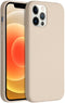 Accezz Liquid Silicone Backcover iPhone 12 (Pro) - Schokabsorberend - Beige