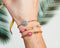 Scmyk BG-267 - Kralenarmband - Roze agaat steen - Zilverkleurig