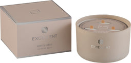 J-Line geurkaars Excellent - Lily of the Vally - glas - beige - large - 40U