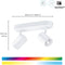 WiZ Imageo - Opbouwspot - Slimme LED-Verlichting - 2x GU10 5W - Wit (2 stuks)