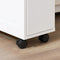 SoBuy NSR11-WN - Plankenkast op Wieltjes - 4 Lagen - Wit