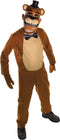 Rubies Freddy Kostuum Jongen - Jumpsuit Wanten Masker - Bruin Wit / Beige - Maat 116