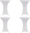 vidaXL - Statafelhoes - 4 - st - stretch - Ø80 - cm - zwart