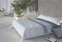 Set beddengoed Pierre Cardin CORALINA MARMOL Blauw Bed van 150