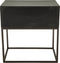 PTMD Kast Lixly Zwart Wood Iron Frame Bedside