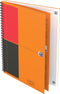 OXFORD International notebook B5 gelijnd 80 vel 80g stevige kartonnen kaft oranje