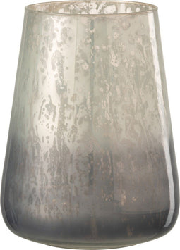 J-Line windlicht Milky - glas - grijs - large