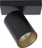 Atmooz - Plafondspots Nuo 1 - Opbouwspot - Plafondlamp 1 lichtbron - Zwart - Slaapkamer / Woonkamer - Industrieel - Hoogte 12cm - Metaal