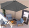 Parasol - Half Rond - Balkonparasol - 250 cm - Antraciet