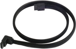 SilverStone CP08 - SATA 600 Kabel - 0.50 m - Haakse aansluiting - Zwart