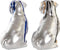 Decoratieve figuren DKD Home Decor Hars Hond Modern (19 x 11,5 x 18,5 cm) (2 Stuks)