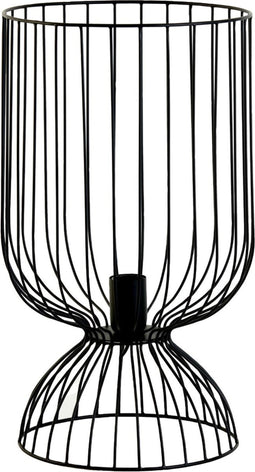 Light & Living Tafellamp Lazar - Zwart - Ø28cm - Modern