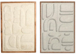 Home ESPRIT - Schilderij Modern Stads 3D - Beige 75 x 3 x 105 cm (2 stuks)