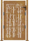 vidaXL - Poort - met - bamboe-ontwerp - 105x155 - cm - cortenstaal