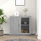 vidaXL - Dressoir - 80x40x75 - cm - grijs - sonoma - eikenkleurig