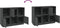 vidaXL - Dressoir - 110,5x35x80 - cm - massief - grenenhout - grijs