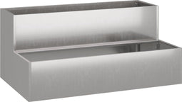 vidaXL - Tuinplanter - 2-niveaus - 100x60x45 - cm - RVS