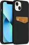 Accezz iPhone 13 - Back Cover - Premium Leather Card Slot - Zwart