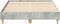vidaXL - Bedframe - zonder - matras - 135x190 - cm - spaanplaat - betongrijs