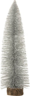 J-Line decoratie Kerstboom - polyresin - glitter/zilver - large