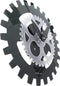 NeXtime - Wandklok - 35cm - Acrylic- Bewegend- Zwart- 'Moving Gears'