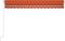 vidaXL - Luifel - automatisch - met - LED - windsensor - 450x300 - cm - oranje - bruin