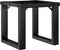vidaXL - Salontafelpoten - O-frame - 30x30x33 - cm - gietijzer