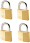 MasterLock 150EURD - Hangsloten - 50mm - O7mm - Gelijksluitend (set van 4)