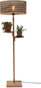 GOOD&MOJO Vloerlamp Java - Bamboe/Zwart - Ø50x158cm - - Staande lampen voor Woonkamer - Slaapkamer