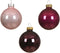 Kerstballen glas d3.5 cm roze 16st
