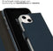 Selencia iPhone 14 - Echt Lederen Bookcase - 3 Pashouders - Blauw