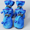 Hondenschoenen - Gripzolen - Elastische Sluiting - Spatbestendig - Blauw - M - (4 st.)