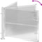 vidaXL - Poort - 100x75 - cm - roestvrij - staal